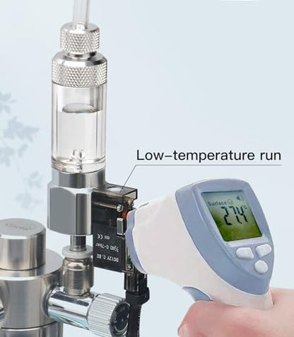 CO2 Bubble Counter with Solenoid Valve and Check Valve for CO2 Generator Water-Filled Version - color: Quick-Plug Water-Filled Version