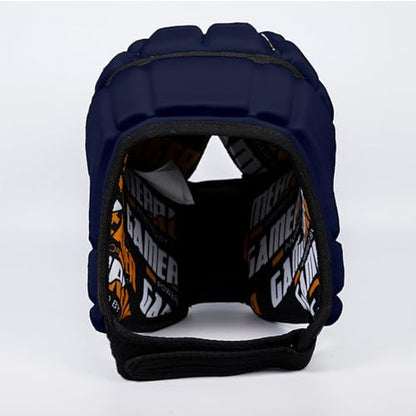 GameBreaker PRO Soft Headgear, D3O Protection for Football, Rugby, MMA, Lacrosse, Black, Medium, 7v7, Flag Football, Water Polo, Surfing - Adult and Youth - color: Navy Blue, size: Medium