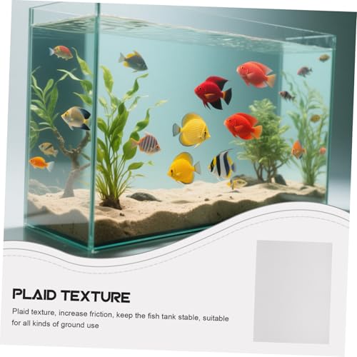 Yardwe Non Slip Shockproof Pad for Fish Tanks Durable Pattern for Surface Protection and Easy for Aquarium Accessories