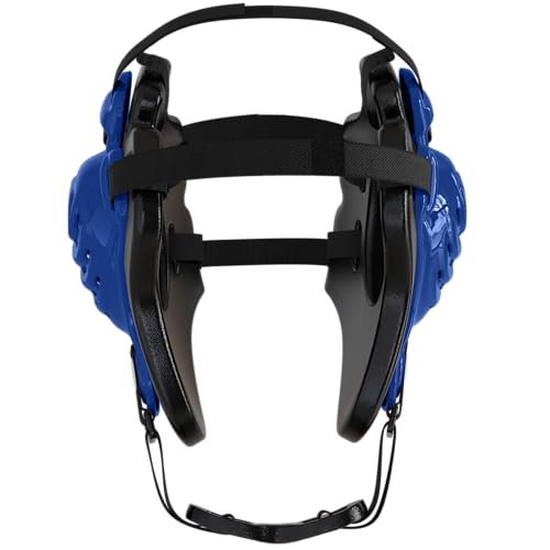 GCA Nelson Adult Wrestling Headgear Pro Adjustable Ear Guard D1 | BJJ MMA Universal Fit - color: Royal Blue/Black/Black