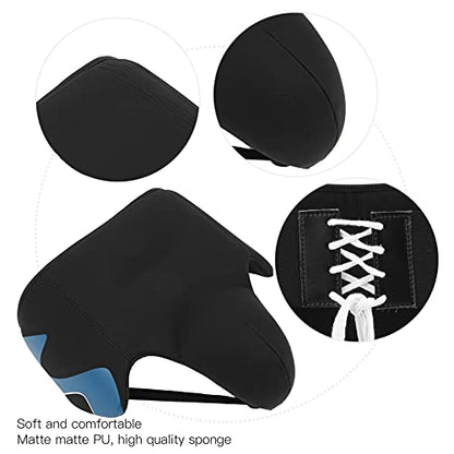 Groin Protector for Boxing, Muay Thai, Kickboxing and MMA Sparring, Taekwondo Fighting Abdominal Protector for Men - size: blue