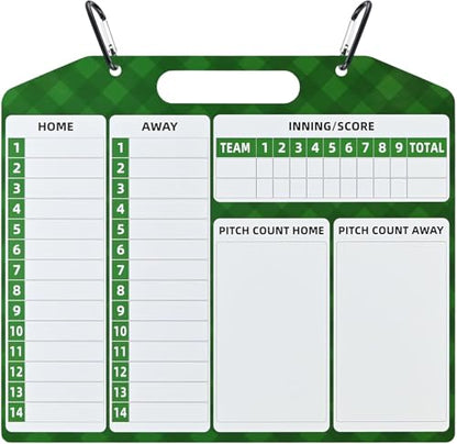 Magnetic Baseball Lineup Board, Double Sided Coaching Whiteboards, Dry Erase Coaching Lineup Boards, Baseball Lineup Board for Dugout