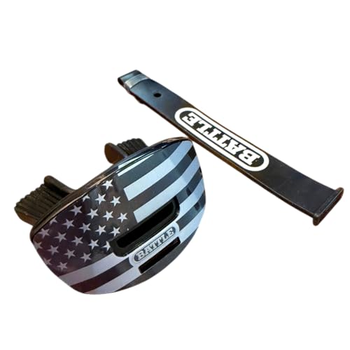Battle Speed X Mouthguard with Interchangeable Thick Strap, for Football, Advanced Composite, BPA Free, Youth and Adult (USA Black Ops) - color: Usa Black Ops