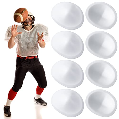 Meooeck 4 Pair Low Rise Knee Pads White Inserts Light Knee Pad Saver for Youth Men Women Kids Adult Football Basketball Volleyball