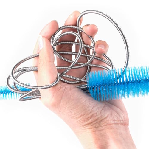5p Dryer Vent&AC Drain Line Cleaner Brush,Multifunctional Pipe Cleaning | Dryer Vent, Flexible design for Sink, Shower Drain, Vacuum Hose, Hookah, P Trap & Snake Drain Unclogger