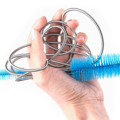 5p Dryer Vent&AC Drain Line Cleaner Brush,Multifunctional Pipe Cleaning | Dryer Vent, Flexible design for Sink, Shower Drain, Vacuum Hose, Hookah, P Trap & Snake Drain Unclogger