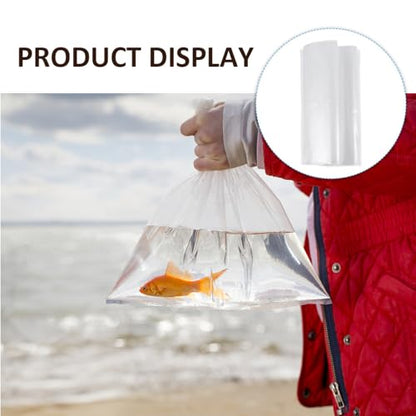 SHINEOFI 50pcs Live Fish Packing Bags Leak-proof Plastic Fish Transport Bags 20x44cm Thick 12mil Flat-sealed for Aquarium Shipping