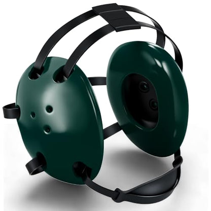 Halloscume Kids Wrestling Headgear with Adjustable Ear Guard Straps MMA Jiu Jitsu Grappling Protective Headgear for Youth Adults Men Women Comfortable Training & Tournament - color: Dark Green/Black