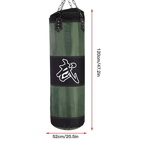 Unfilled Punching Bag, Boxing Set with Ceiling Hook Steel Chain Hand Wraps for Home Gym Muay Thai, MMA, Taekwondo Martial Arts Training