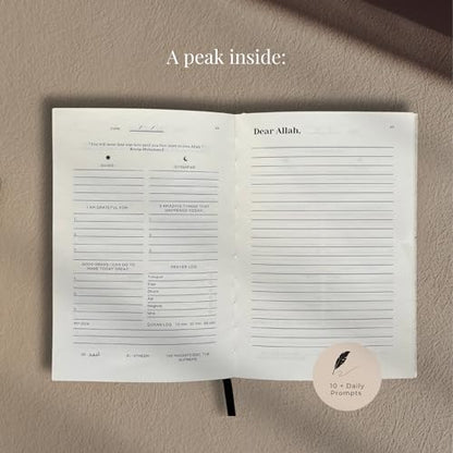 My Journey to Jennah: 5-Minute Guided Islamic Gratitude & Manifestation Journal - Undated Self-Care Book with Daily Dua, Dhikr, Quran Verses, 99 Names of Allah, and Hadith - Cultivate Positivity & Mindfulness | Muslim Gifts