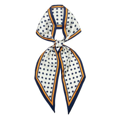 RIIQIICHY Hair Scarf for Women Like Silk Scarves Headband Neck Scarfs Twilly Purse Accessories - color: C016