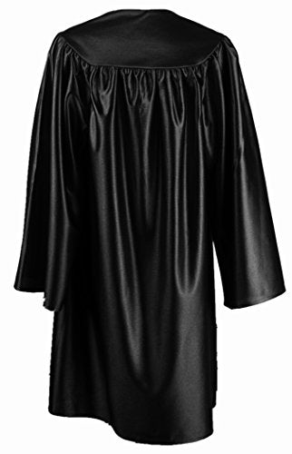 IvyRobes Silky Choir Robes Costume Judge Robes for Kids - color: Black, size: 36