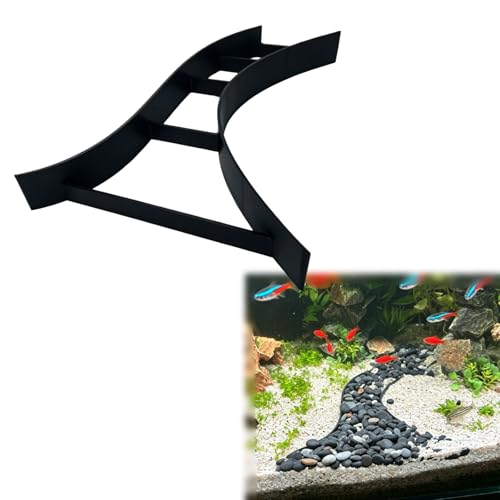 Curved Aquarium Substrate Separator | Sand Divider for Pathways, Layered Scapes & Paludariums | Aquascaping Barrier (2)