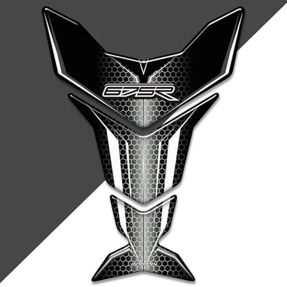 Motorcycle 3D Tank Pad Compatible with Triumph Street Triple Daytona 675 765R RS Stickers Gas Kit Knee Fish Bone Tank Pad Decals Fit for 675 765 R RS Stickers Decals Tank Protection Waterproof (A-17) - color: A-17