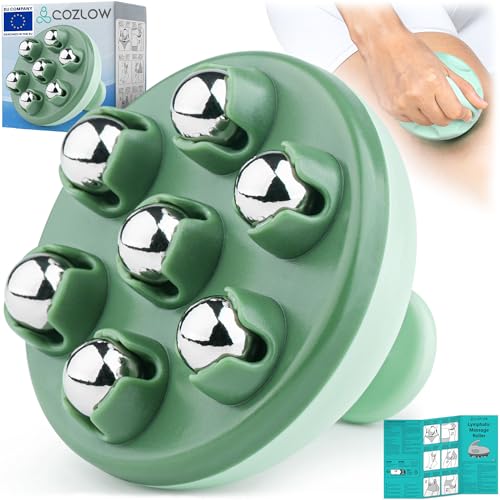 COZLOW Lymphatic Massager - Handheld Drainage Roller Massage Tool to Help Support Lymph System Care by Promoting Circulation, which May Decrease Appearance of Cellulite - color: Lymphatic Massager