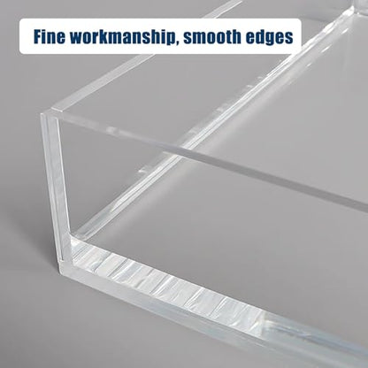 Transparent Acrylic Box Sink Tray, 5cm/2in High Shooting Props Display Box Desktop Storage Box Drawer Rack(25x15x5cm/9.8x5.9x2in) - size: 25x15x5cm/9.8x5.9x2in
