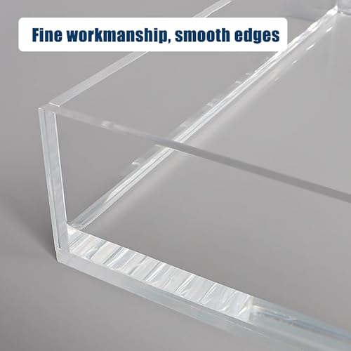 Transparent Acrylic Box Sink Tray, 5cm/2in High Shooting Props Display Box Desktop Storage Box Drawer Rack(40x20x5cm/15.7x7.9x2in) - size: 40x20x5cm/15.7x7.9x2in