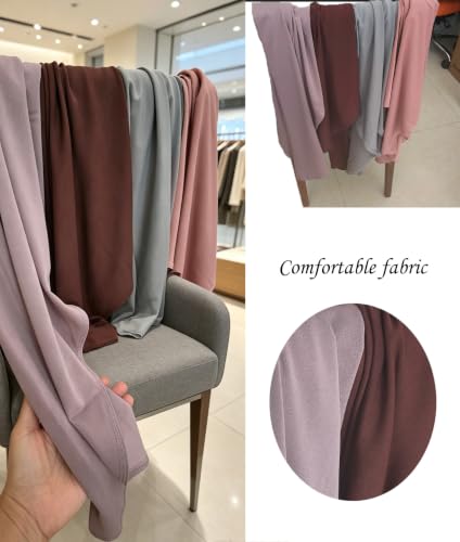 Ready To Wear Hijab For Women Instant Turban Stretch Soft Muslim Scarf For Prayer Long Hijabs Islamic Jersey Abaya - color: New Slim Pattern 7#