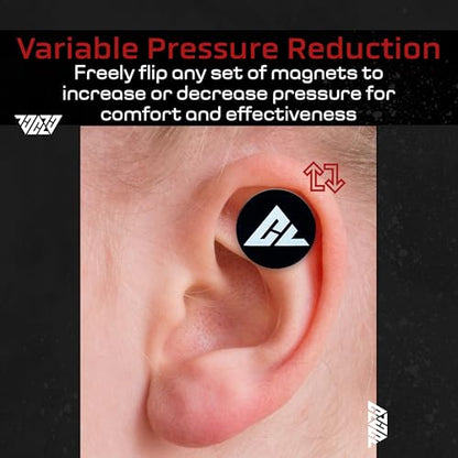 Cauliflower Ear Magnets - 6 Reversible Magnets + 12 Pressure Reduction Discs + 3 Sizes & Shapes - Cauliflower Ear Treatment & Prevention Kit - Flip to Adjust Compression Strength - size: 6 Reversible Magnets