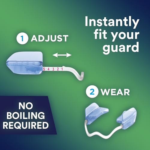 DenTek Comfort-Fit Dental Guard, 1 Storage Case & Pack of 2 Guards | FDA-Cleared Mouth Guard, For Grinding Teeth at Night, Ready to Wear & Adjustable, Non-Bulky Bite Pads, Slim Protection