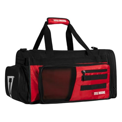 Title Boxing Active Duffle Bag (Black/Red) - color: Black/Red