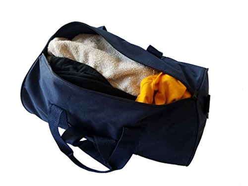 Impecgear Round Duffel Team Sports Equipment Bags, Travel Gym Fitness Bag. - color: Navy