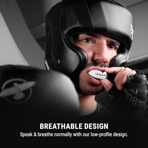 Hayabusa Combat Sports Mouth Guard Youth, Kids and Adult Sizes Comes with Case - White/Red, Adult - color: White/Red, size: Adult