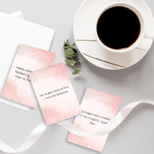 Spanish Positive Affirmation Cards for Women | Woman Daily Motivations | Mindfulness, Inspiration and Meditation Deck | Ideal for Moms, Daughters - style: women