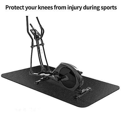 Treadmill Mat,Bike Mat Compatible with Peloton Bike Elliptical Treadmill,Folding Pad Exercise Equipment Under Exercise Trainer Pad for Stationary Indoor Spin - size: 60"L x 29.5"W x 0.2"Th