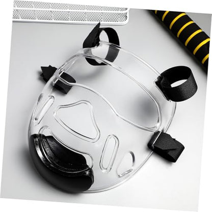 Angoily Taekwondo Mask, Clear Kickboxing Sparring Headgear, Breathable Martial Arts Face Protection - color: 10pcs