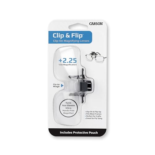 Carson Clip and Flip 1.5x Power Magnifying Lenses (OD-10) - style: 1.5x Power