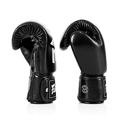 Fairtex BGV1 ONE Muay Thai Boxing Sparring Gloves - color: Black, size: 12 oz
