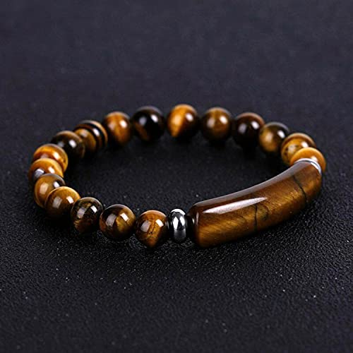 Design -Tiger Eye Stone Series- 기도 비즈 및 팔찌 -Tesbih-Tasbih-Tasbeeh-Misbaha-Masbaha-Subha-Sebha-Rosary (호랑이 아이 스톤 드롭 태슬 -8mm -33 비즈- 및 팔찌) - color: 타이거 아이 스톤 드롭 태슬 -8mm -33 비즈 - 및 팔찌