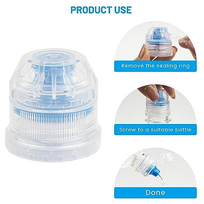 28mm Push Pull Cap, Replacement Water Bottle Flip Tops with Seal Tab for Smart Bottles or Soda Water Bottles, 10PCS