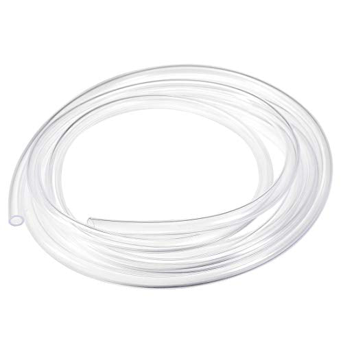 uxcell PVC Hose Tube, 7mm(0.27") ID x 10mm(0.39") OD 3 Meter 9.8ft Clear Vinyl Tubing, Plastic Flexible Water Pipe - size: 7x10mm
