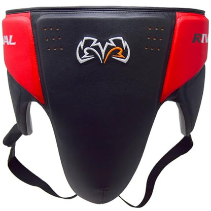 RIVAL Boxing RNFL10 360 Groin Protector with Intelli-Shock D3O Foam, Intelligently Adapts to The Intensity of Any Hit - color: Black/Red, size: Large