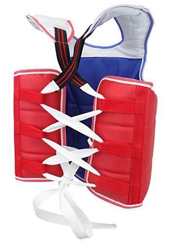 AAMA Solid Reversible Olympic Style Taekwondo Chest Guard Protector - size: 0
