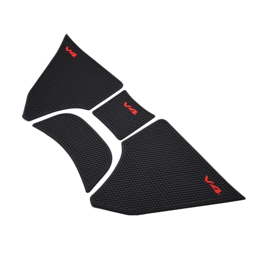 Motorcycle Accessories Side Fuel Tank Pad for Ducati Multistrada V4 S V4S RS 2021-2025 Tank Pads Protector Stickers Decal Gas Knee Grip Traction Pad PVC Rubber Black