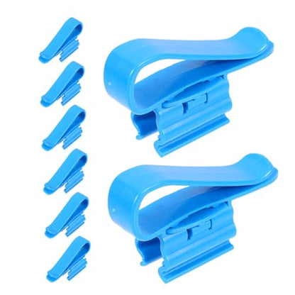Yardwe 8pcs Plastic Hose Clamps for Fish Tank Durable Water Hose Clips for Secure Fixing Aquariums Compatible with Various Water Tubes Quick Setup for Aquariums - color: Blue