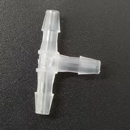 3 Way Tee Connector Equal Barbed T-Fitting 3 Way Hose Barb Adapter for Laboratory Biochemical Analytical Instruments Food Machinery Aquarium Equipment 100pc/pk (3.2mm 1/8'' Cir) - size: 3.2mm 1/8'' Cir