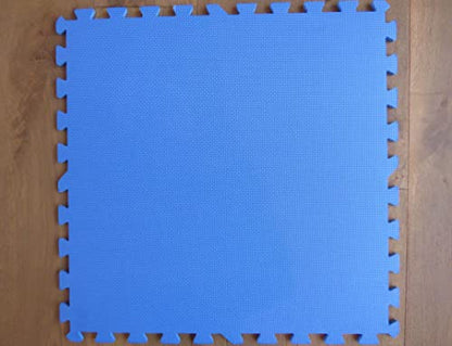 Interlocking Gym Floor Tiles 3/8 Inch – EVA Foam Puzzle Mats for MMA & Home Gym, Non‑Slip Exercise & Play Mat Set, Tatami Textured by Square Brands