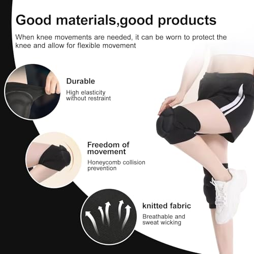 2 Pcs Knee Pads,Knee Pads for Women,Knee Pad,Knee Pads for Men,for Garden, Gardening, House Cleaning, Construction Work, Dancing, Volleyball, Flooring, Climbing, Riding Kneepads.