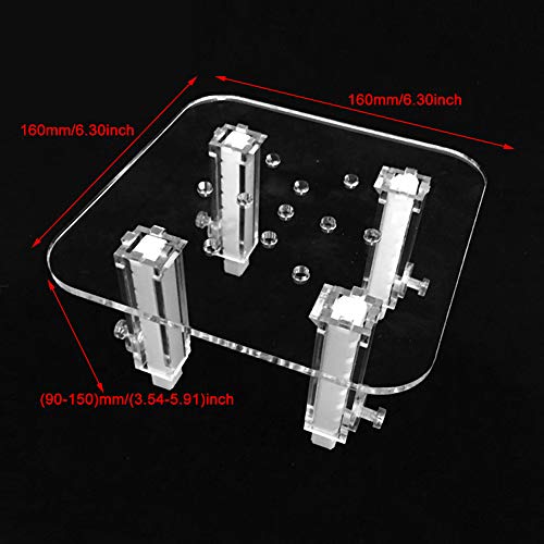 Protein Skimmer Stand Clear Protein Separator Bracket Adjustable Height | Acrylic Bracket Heightening Accessories for Aquarium Fish Tank - size: Small