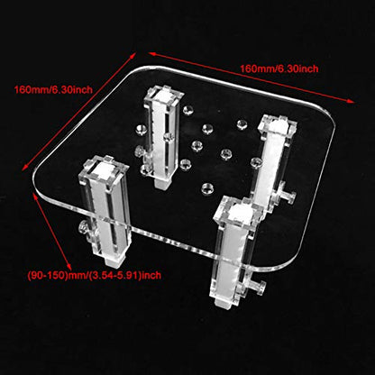 Protein Skimmer Stand Clear Protein Separator Bracket Adjustable Height | Acrylic Bracket Heightening Accessories for Aquarium Fish Tank - size: Small