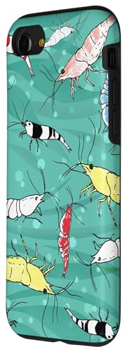 Fancy Ornamental Aquarium Shrimp Pattern Case for iPhone SE (2020) / 7 / 8