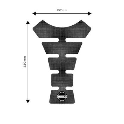 Silicone Tank Pad - Super Strong Adhesive Silicone Pads, Anti-Slip Knee Grip Traction for Motorcycle Fuel Tank Protection (Black Devil) - size: Black Devil
