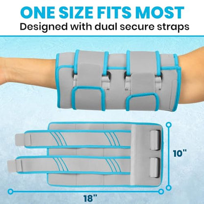Vive Elbow Ice Pack Wrap - Ultra Cold Gel Ice Pack for Injuries Reusable - Elbow Support Compression for Cold/Hot Therapy - Adjustable for Men/Women, Sports Recovery, Arthritis, Tendonitis Pain Relief - style: Ice Pack