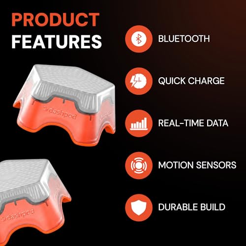 Reaction Training Kit – 6 Smart Agility & Reflex Benchmarking Lights for Athletes, Coaches & Physical Therapy | App-Controlled Cognitive & Speed Training | Portable Performance Training Kit
