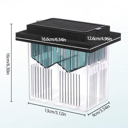 Multipurpose Floating Hatchery Breeding Container for Water Plant Fish Eggs Clear Hatching Nursery Box Easy to Aquarium Breeding Container