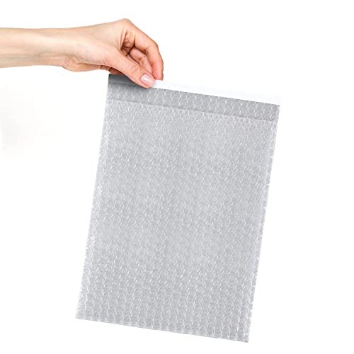Shipping Bubble Bag, 18 x 23.5 Inches, 100 Pack Clear Bags for Packaging, Self Seal Bubble Pouches for Packing, Waterproof Polyethylene Storage Moving Bags, Packing Materials for Fragile Items - size: 18" x 23.5" / 100 Pack